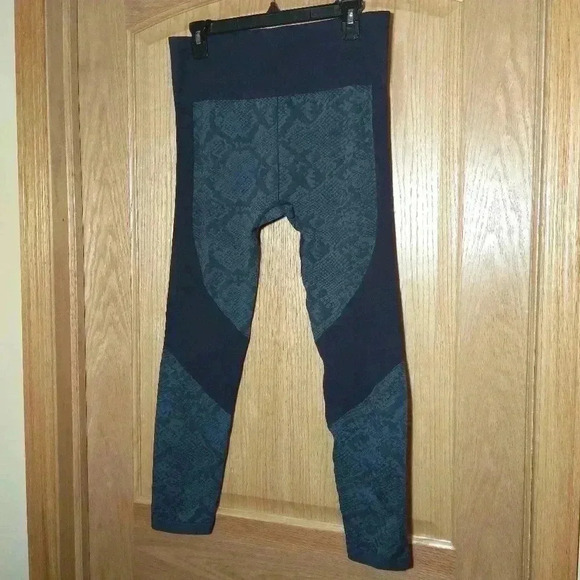 JoyLab XL Jacquard snake print highrise seamless blue leggings - Picture 1 of 6